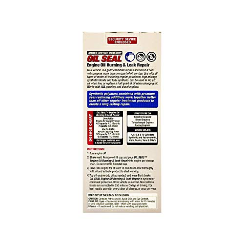 Bar's Leaks OS-1-4PK Oil Seal Engine Oil Burning/Leak Repair, 4-Pack - size: Pack of 4