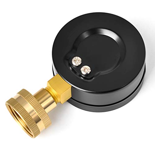 MEANLIN MEASURE 0-150psi Water Pressure Gauge,3/4" Female 2.5" FACE DIAL Water Pressure Test Gauge with Sealing Ring, Water Pressure Gauge for Home - color: Black, size: 0-150Psi