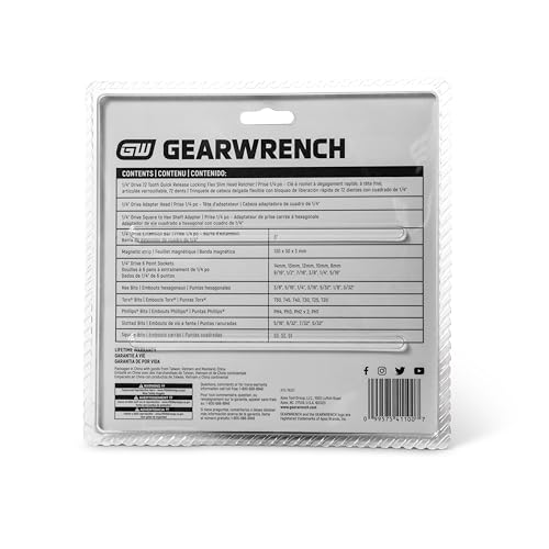 GEARWRENCH 41 Piece 1/4" Drive Ratchet MicroDriver Set | GWMBS41