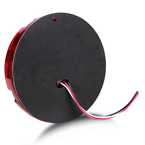 LIMICAR 7" Round Trailer Lights, 36 LED Red Transit Tail Lights, LED Trailer Light Kit Stop Brake Turn Taillight with Inner Reflex Lens For RV Truck Bus RV UTE UTV Motorhome