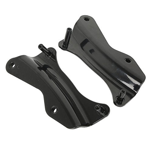 TCT-MOTORPARTS Razor Tour Trunk Backrest Solo Mount Fit for Harley Touring - color: Style #14