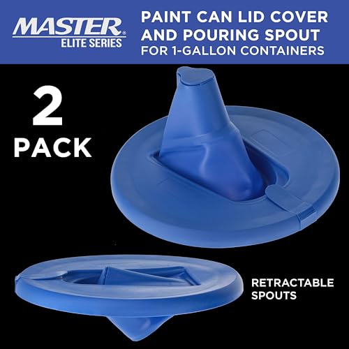 Master Elite Paint Can Lid Cover and Pouring Spout for 1-Gallon Containers
