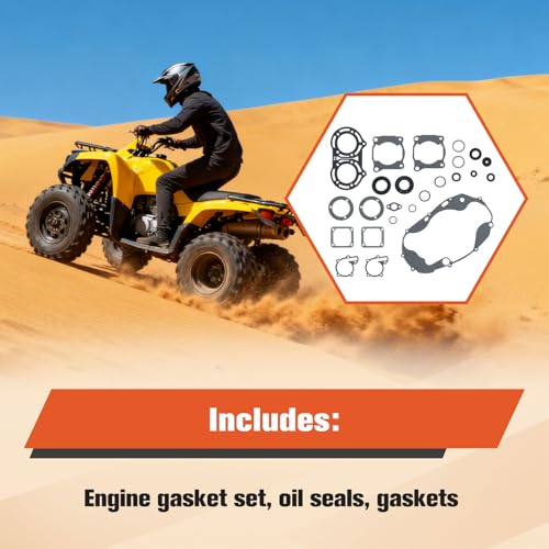 labwork Engine Gasket Set Gasket Kits Replacement for Yamaha Banshee 350 YFZ350 1987-2006