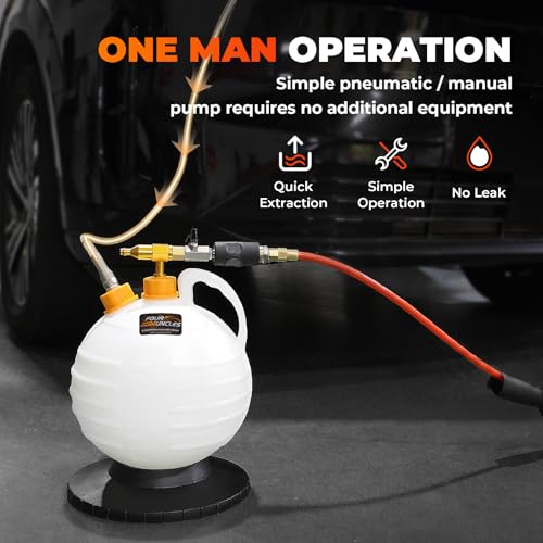 FOUR UNCLES 6L Manual and Pneumatic Oil Extractor Pump