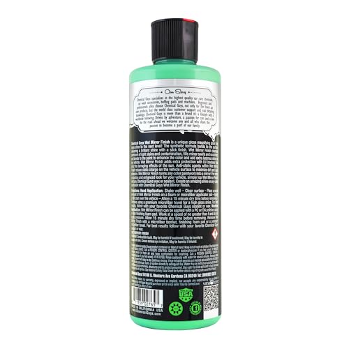 Chemical Guys, Wet Mirror Finish High Gloss Glaze for Clear Coat, 16 oz