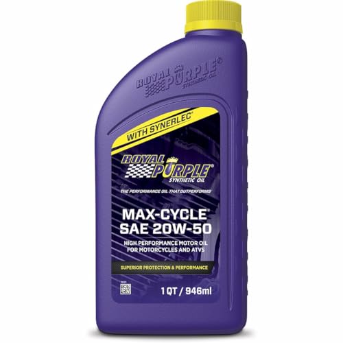 Royal Purple 01316 Max Cycle 20W-50 High Performance Synthetic Motorcycle Oil - 1 Quart - size: 1 Quart