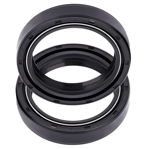 Road Passion 40x52x10mm Front Fork Oil Seal and Dust Seal Kit for Aprilia Scarabeo 400/500 2005-2007 /Red Rose 125 Custom 1995-1999 - color: Oil Seal