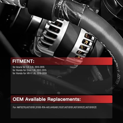 95A Alternator for Honda Civic 2012-2015 1.8L