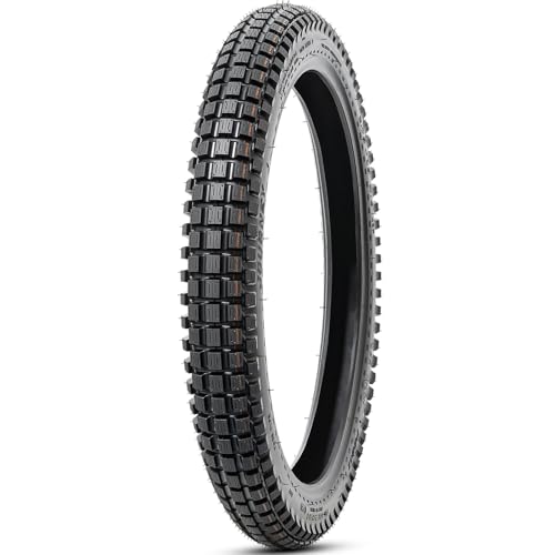 2.75-19 4PR TT 43P Dirt Bike Front/Rear Tire and Heavy Duty Inner Tube Compatible with 2.75-19 Off Road Pit Bike/Motorcycle Tires(P-2011)