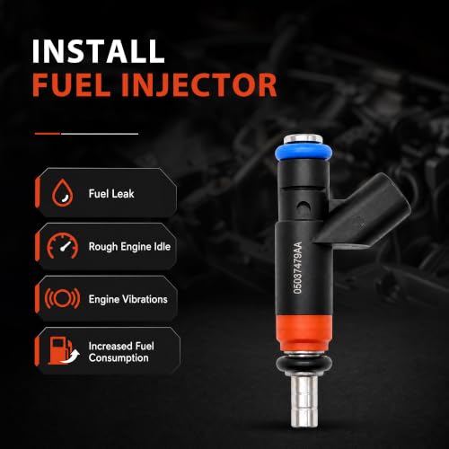 Fuel Injectors Compatible with Hemi 5.7L 6.1L Compatible with 2011-2018 Ram 1500 2500 3500 2006-2019 Dodge Charger 2009-2019 Durango 2005-2008 Magnum 2006-2019 Jeep Grand Cherokee OEM# FJ732