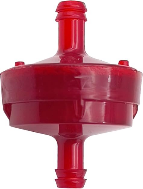Strongthium 4PCS 298090S Lawn Mower 1/4" ID Inline Gas Fuel Filter - size: red 4pcs