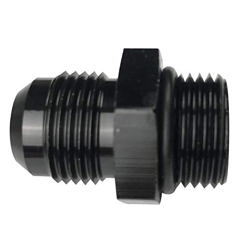 8AN Male Flare to 8AN Male Fuel Pump Rail Fitting Aluminum Hose Adapter with AN8 O-ring Boss ORB - size: 8AN to 8AN orb
