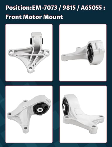 Engine Motor Mount & Trans Mount Set for 2012-2014 CR-V L4 2.4L Auto Trans - size: 2012-2014 H-onda CR-V 2.4L