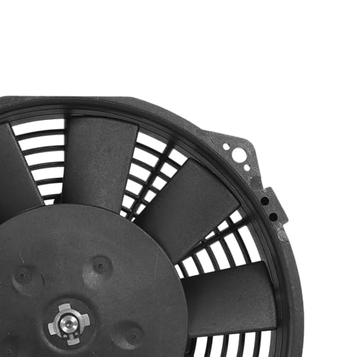 Universal 8 Inch Black Slim Radiator Cooling Fan 12V 80W with Mount Kit – Fits Radiators for Vehicles, Cars, Trucks - size: 8 inch