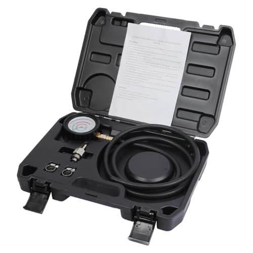 CMTOOL Exhaust Back Pressure Tester Kit with Carrying Case, Automotive Exhaust Back Pressure Gauge Set with 6-Foot Hose, Professional Car Diagnostic Test Tool with Adapter & 2 Hose Clamps