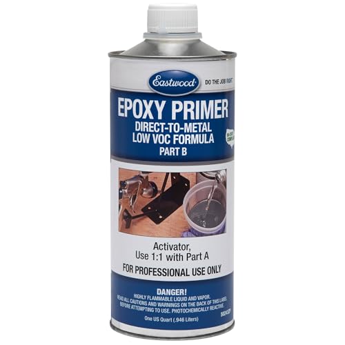 Eastwood Epoxy Primer Black Autobody Paint and Activator - 2 Quart Kit - color: Black, size: 64 Ounce (Pack of 1)