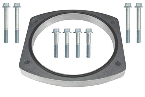 ICT Billet 102mm Throttle Body 1/2 inch Spacer Sheet Metal Intake Manifold ICT Billet Engine Billet Aluminum Compatible with Chevy GMC 551563-LS01S5