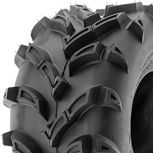 Set of 2 SunF A024 22x11-9 ATV UTV Mud/Trail Tires, 6-PR, Deep Directional Tread - size: 22x11-9