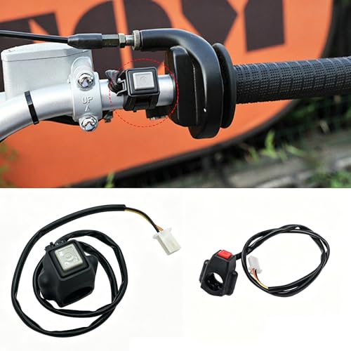 2 Pack Motorcycle Engine Stop Start Kill Switch Button Universal Red Green Dual Control Mini Bike Kill Switch Motorbike Kill Stop Switch Dirt Bike ON Off Switches for ATV Dirt Pit Bike Scooter