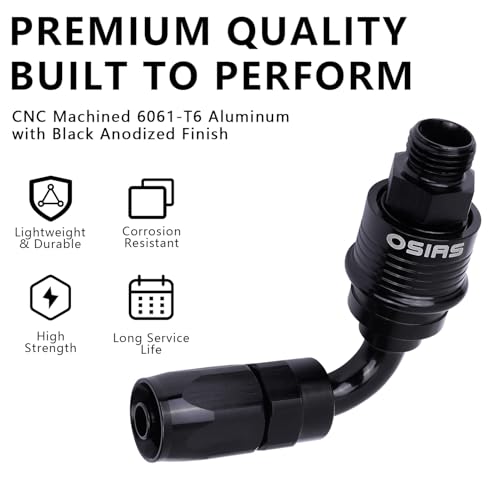 10AN Quick Release Fuel Hose Fitting, Reusable Snap Lock Straight Swivel Hose End for Braided Fuel Line, Fuel Pump Hanger & Fuel Surge Tank