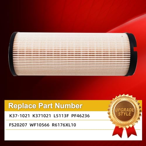K37-1021 Fuel Filter Replace L5113F PF46236 FS20207 WF10566 R6176XL10