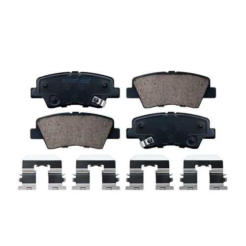 Detroit Axle - Brake Pads for 2017-2018 Kia Forte5, 2016 Hyundai Veloster - size: 4P42566/Kit