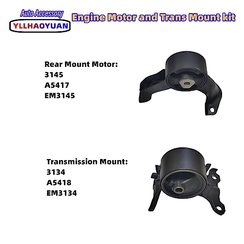 Yllhaoyuan Engine Mount Set of 4 Compatible with 2007-2017 Compass - size: 2007-2017 Jeep Compass 2.0L 2.4L