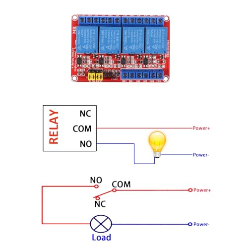 4pcs DC 5V Relay Module 4 Channel Relay Board Shield with Optocoupler Isolation Suport High/Low Level Trigger - color: 5V-4pcs