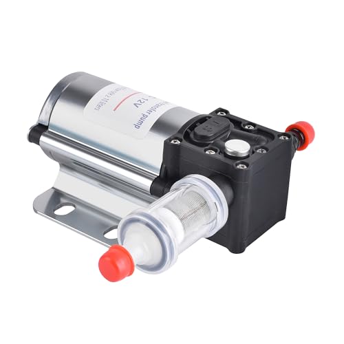 Fuel Transfer Pump Kits, 12 Volt Electric Fuel Transfer Pumps, High Efficiency Self-priming Pumps for Pumping Gasoline, Diesel, Kerosene, Water and Liquids - size: 12V Fuel Pump Kit (without Carrying Case)
