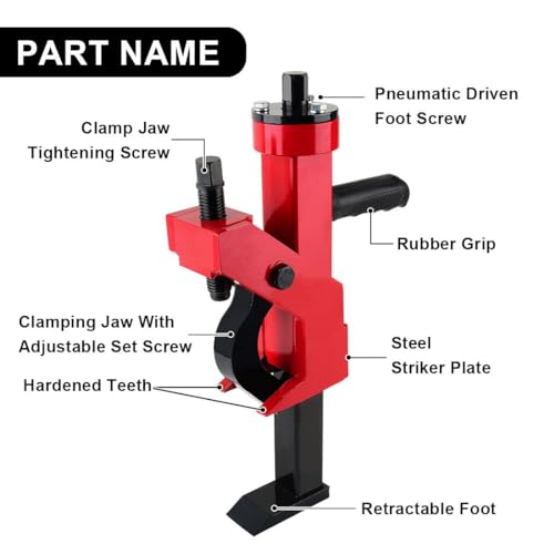 Manual Tire Bead Breaker fit for 14" - 22.5" Rim Tires Adjustable Hammer Tires Changer Tire Removal Tools for ATV SUV Truck Tractors Car and More (Red) - style: red Bead Breaker
