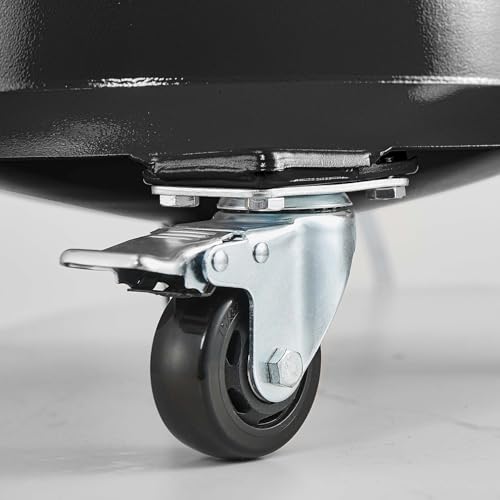 Oil Drain Container, 26.4 Gallon Industrial Fluid Drain Tank - size: AB5708-Black