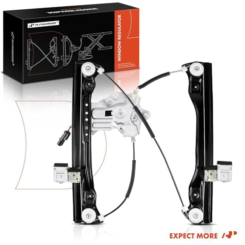 A-Premium Front Driver Side Power Window Regulator with Motor Assembly - size: Front Left Driver Side, style: 2 Pins Motor