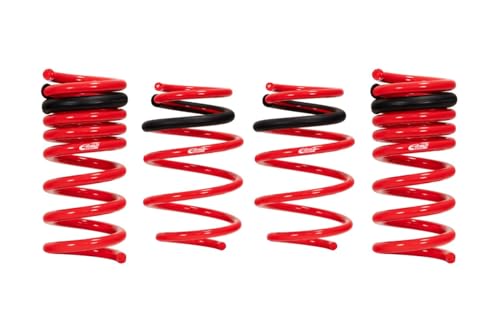 Eibach E10-27-008-02-22 Suspension Spring Kit, PRO-KIT, Lowering, 4 Coil Springs, Red Powder Coat, Compatible with Dodge Charger 2015-24, Kit