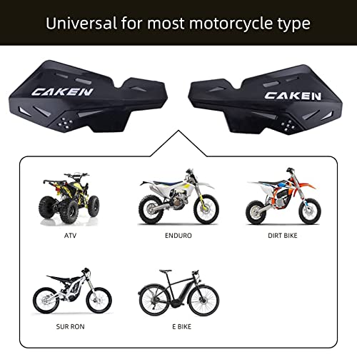 Universal Hand Guards for 7/8" 22mm 1 1/8" 28mm Bar - color: Black