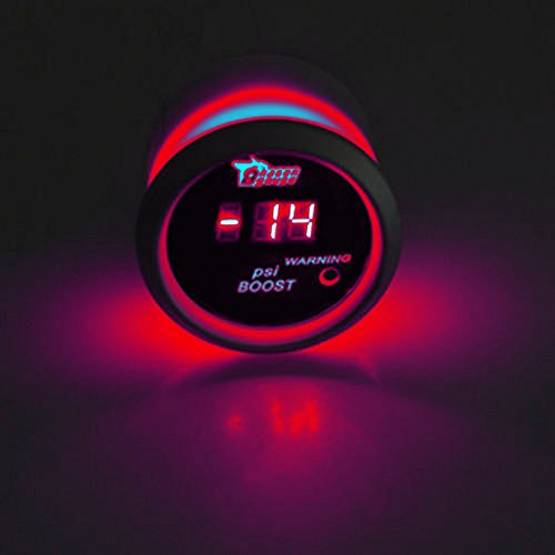 ESUPPORT Car 2" 52mm Digital Turbo Boost Gauge PSI Red LED Meter Kit - color: Boost Gauge