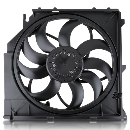 AUTOKAY Radiator Cooling Fan Assembly for BMW E83 X3 04-10, Brushless Motor