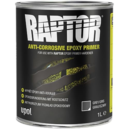 U-POL UPL-UP4832 1 Liter Raptor Anti-Corrosive Epoxy Primer Gray
