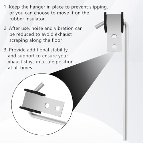 4 Pcs Heavy Duty Exhaust Hanger Rod