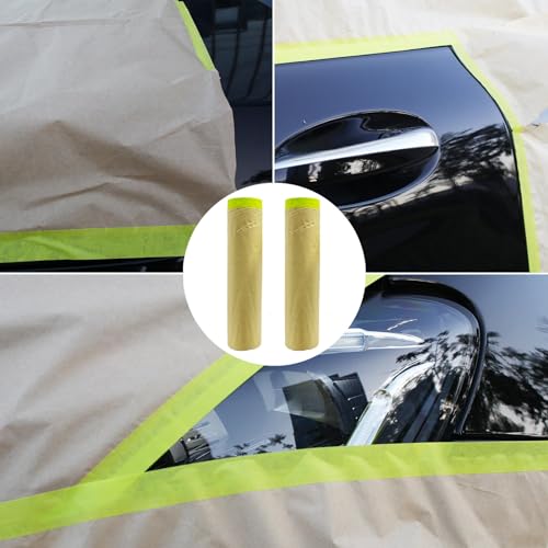 Tape and Drape, 24” x 100 feet Masking Paper for Painting, 2 Pack - size: 24",100ft