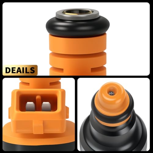 Oktiger Upgraded Fuel Injectors Fit for Ford F150/F250/F350 1989-2003, for Mustang 1996-2004, Bronco, Crown Victoria, E150/E250/E350, Expedition, 4.6L 5.0L 5.4L 5.8L V8 Set of 8, Replace 0280150943