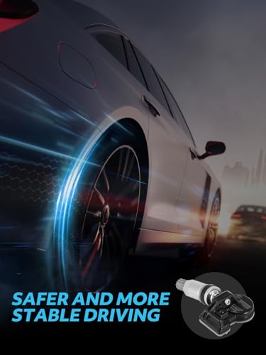TAUTOY Upgrade TPMS Tire Pressure Sensors 433MHz Compatible with Nissan 2019-2023 Altima 2014-2020 Rogue Replaces# 407003VU0A 407004CB0A 407004CB0B (4PCS)