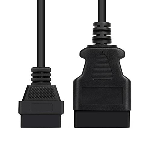 FOXWELL OBD2 OBD II 16Pin Male to Female Diagnostic Extension Convert Cable Adapter 1m/ 39inch