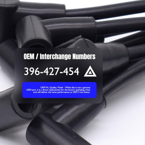 396-427-454 8MM HEI Spiral Core Ignition Spark Plug Wires - style: 396-427-454