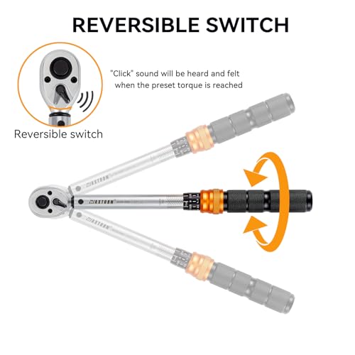 3/8 Inch Drive Click Torque Wrench, 5-45 ft-lb - size: 3/8" Drive
