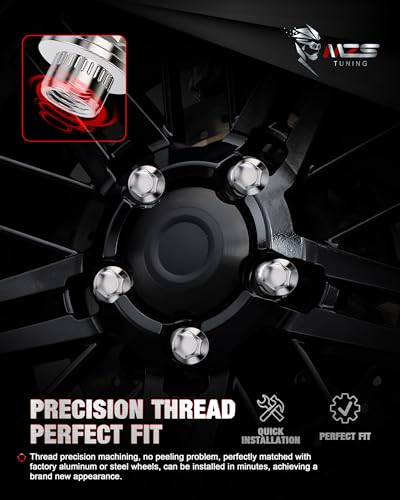 MZS M12x1.5 Lug Nuts 21mm Hex Closed End 1.85 Inch Length Chrome 24PCS - size: M12X1.5-1.85" (47mm) Long