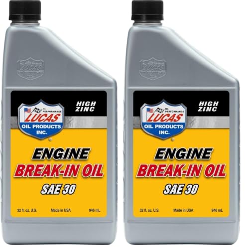 Lucas Oil 10630 Engine Break-In Oil SAE 30-1 Quart (Pack of 2) - size: Quart (Pack of 2), style: SAE 30