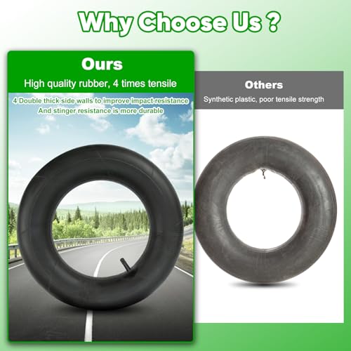 16x6.50-8 16x7.50-8 Inner Tubes with TR-13 Straight Valve Stem, 2 Pack - size: 16x6.50/7.50-8