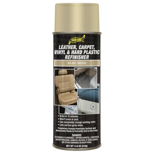 SM Arnold (65-201) Leather, Carpet, Vinyl & Hard Plastic Refinisher, Beige - 11 oz. - color: Beige