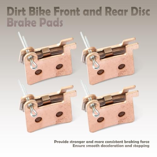 Brake Pads Replacement for Macfox X2/X7 for GT73 Dirt Bike Front and Rear Disc Brakes Pads, for Macfox X1S Hydraulic Disc Braking Only