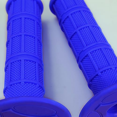 7/8" Handlebar Grips for 50cc-125cc CRF70 CRF80 TRX450 TTR90 TTR110 TTR125 PW80 RM80 DR650 KLX250 KLX300 KX65 SSR125 Pit Dirt Bike ATV Quad Motocross Motorcycles CT100U CT200U Mini Bike - color: Blue